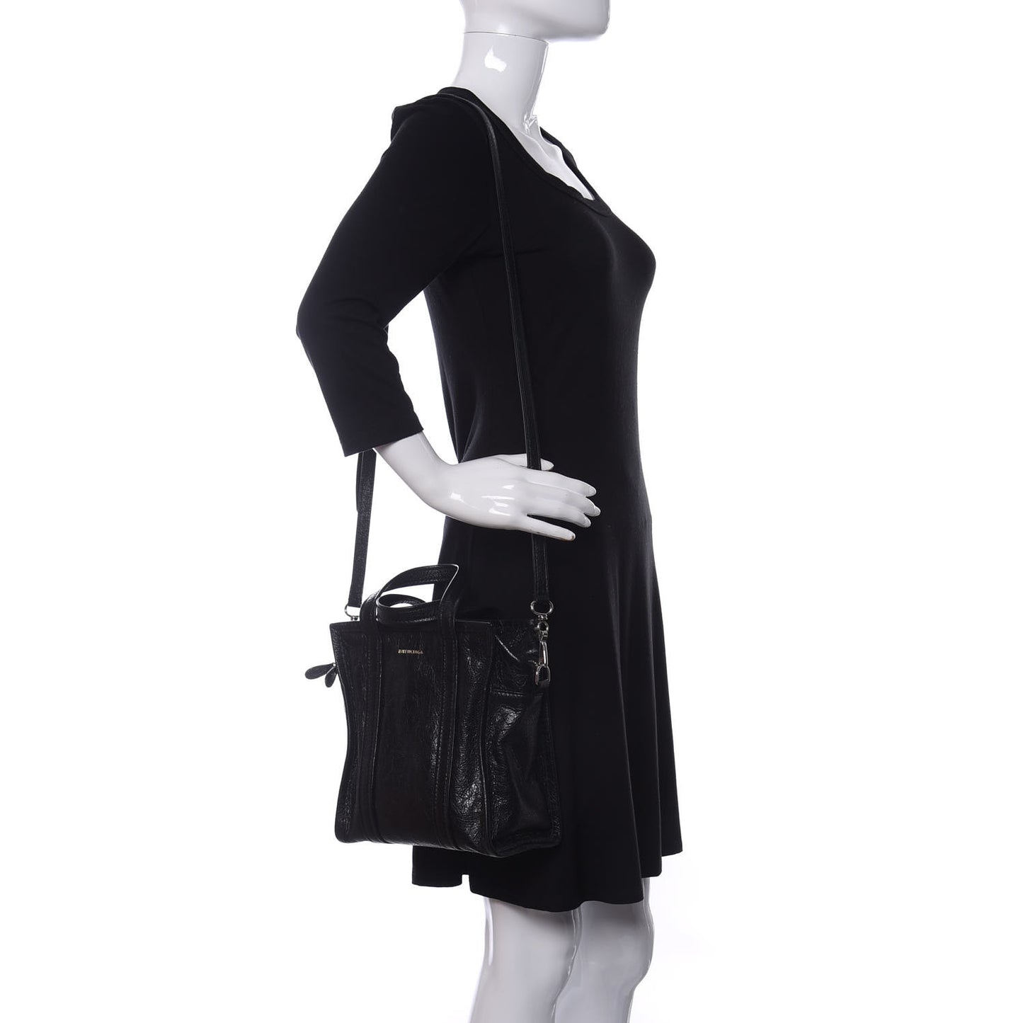 Agneau XS Bazar Shopper Tote Black