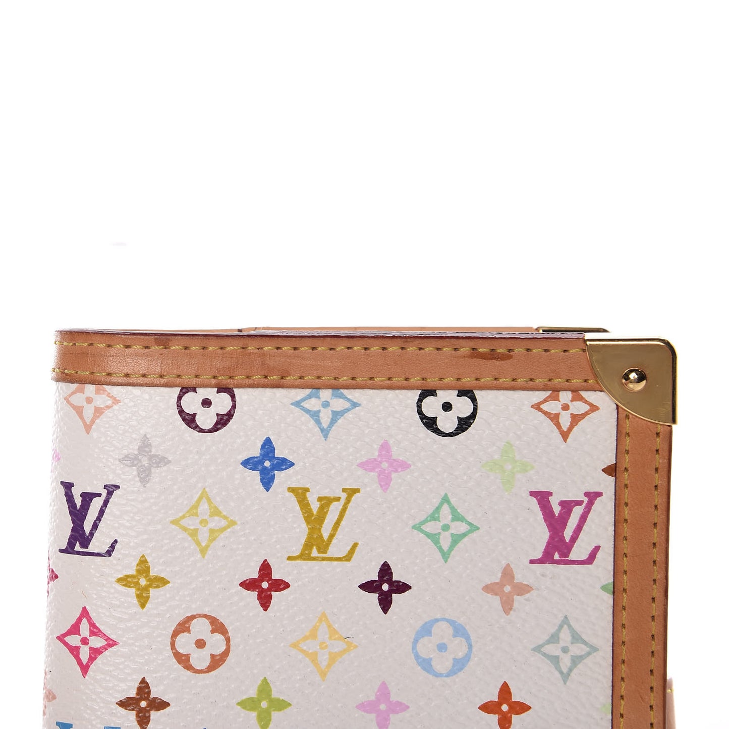 Monogram Multicolor Small Ring Agenda Cover White