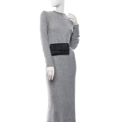 Gucci Pebbled Calfskin Soho Flap Belt Bag Black 2 of 9