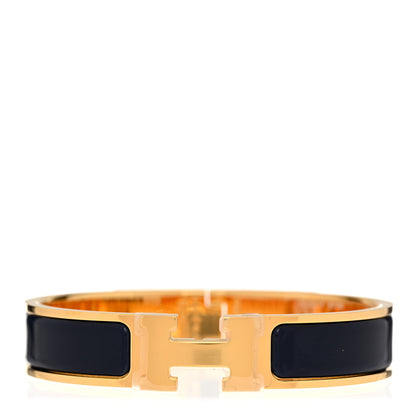 Hermes Enamel Narrow Clic Clac H Bracelet PM Ultramarine 1 of 5