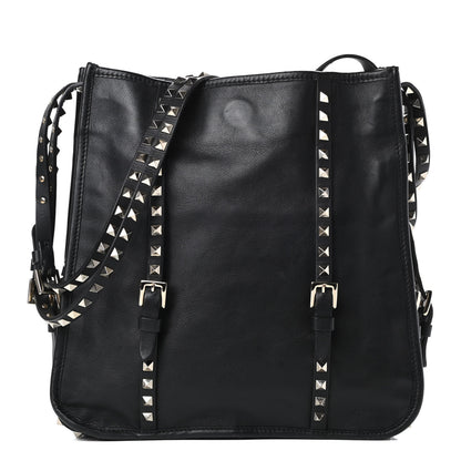 Valentino Garavani Vitello Rockstud Shopper Tote Black 1 of 15