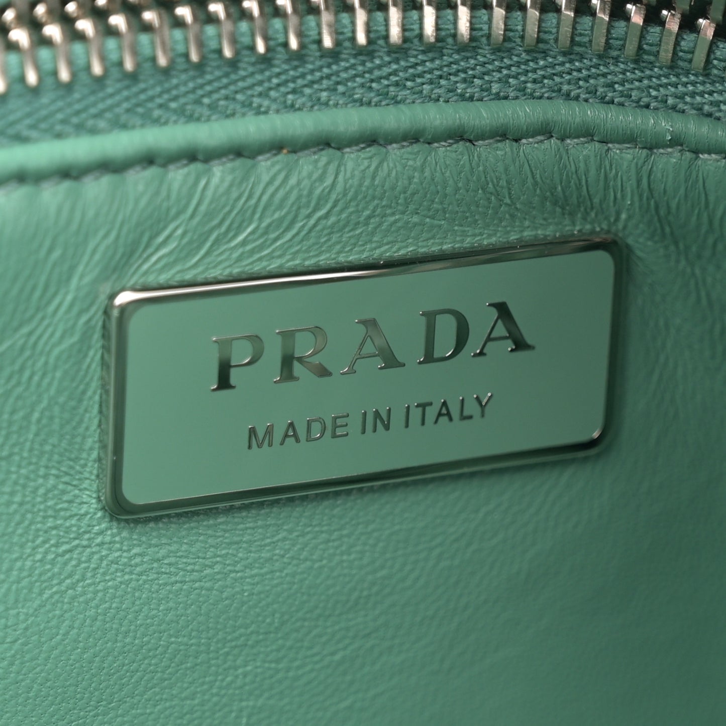 Nappa Antique Medium Re-Edition 2001 Two Handle Bag Green