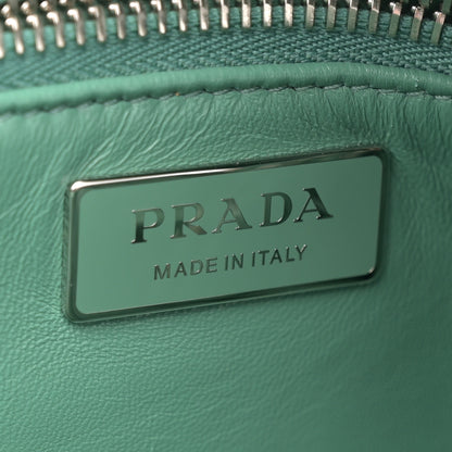 Prada Nappa Antique Medium Re-Edition 2001 Two Handle Bag Green 7 of 12
