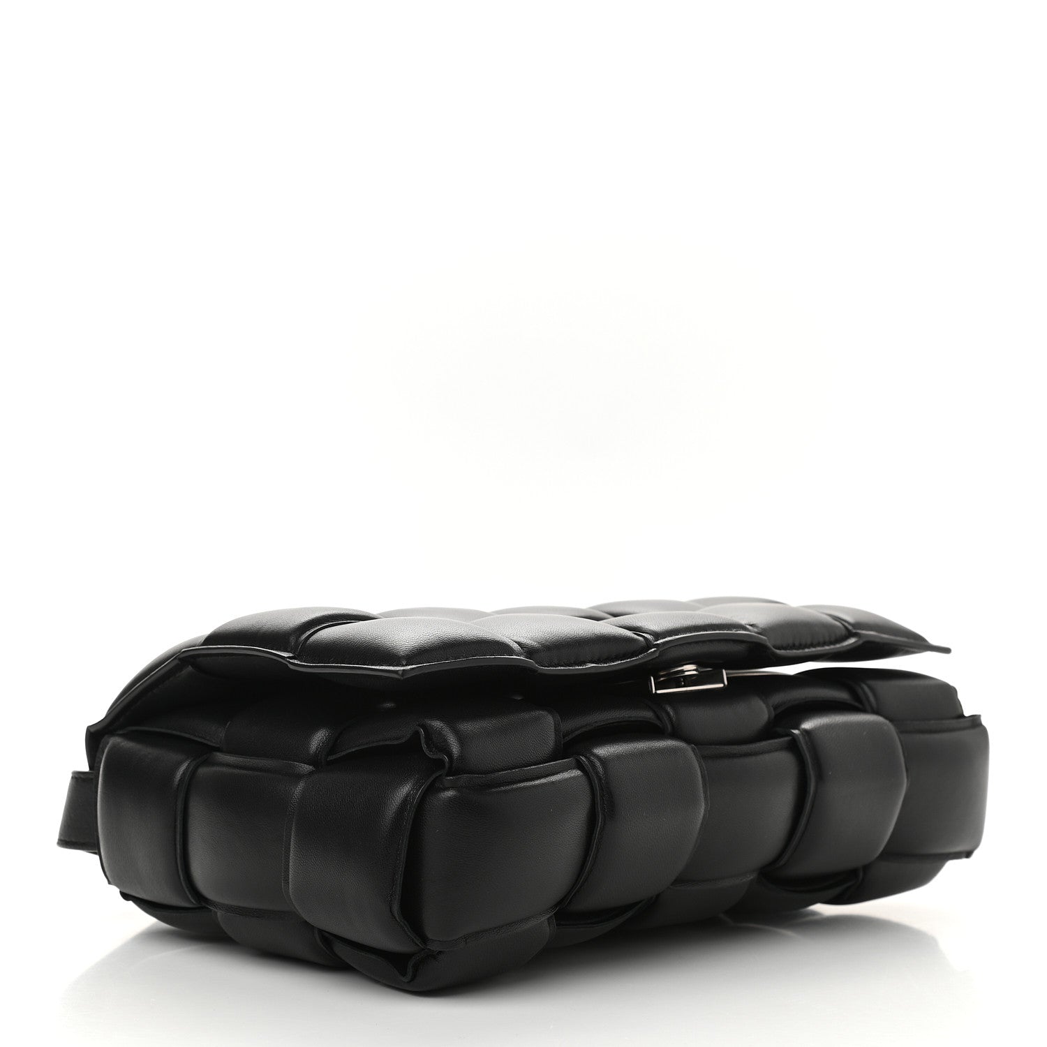 Bottega Veneta Nappa Maxi Intreccio Padded Cassette Crossbody Bag Black 4 of 14