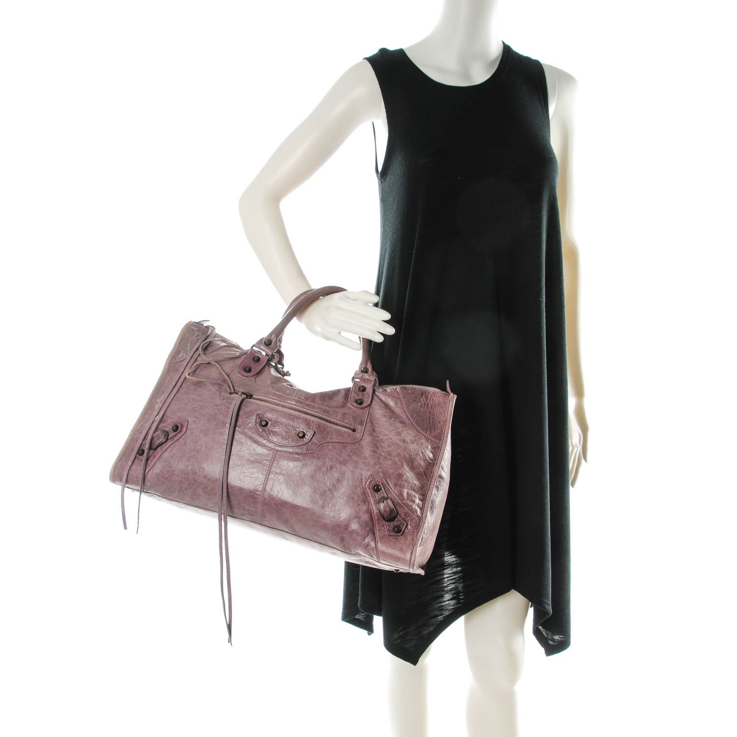 Balenciaga Chevre Classic Hardware Work Lilac 2 of 9