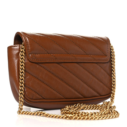 Gucci Azalea Calfskin Matelasse Diagonal Super Mini GG Marmont Shoulder Bag Cuir 3 of 12