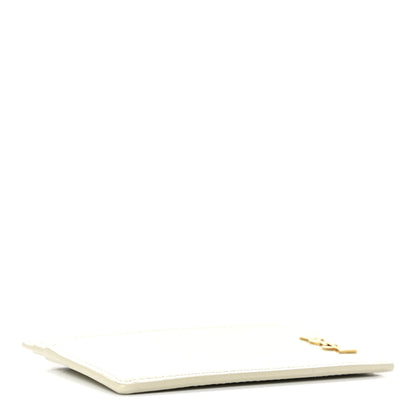 Saint Laurent Calfskin Tiny Cassandre Credit Card Case Blanc Vintage 4 of 7