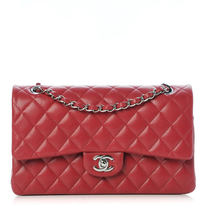 Chanel Caviar Quilted Medium Double Flap Pink 1 of 8