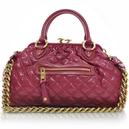Marc Jacobs Quilted Leather Stam Fuchsia 1 of 9