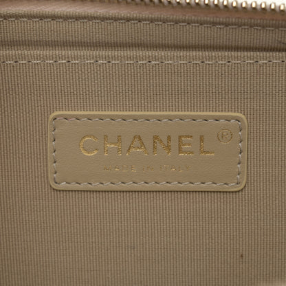 Chanel Metallic Lambskin Quilted Large Like A Wallet Flap Golden Pink 6 of 15