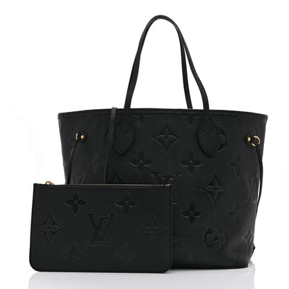 Louis Vuitton Empreinte Monogram Giant Neverfull MM Black 3 of 10