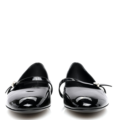 Louis Vuitton Patent Uniformes Ballet Flats 37.5 Black 2 of 7