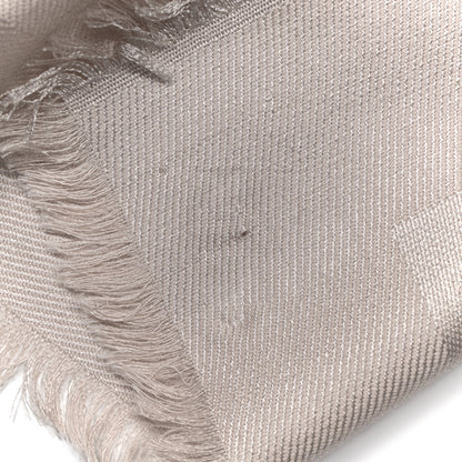 Louis Vuitton Silk Wool Monogram Shawl Greige 5 of 5