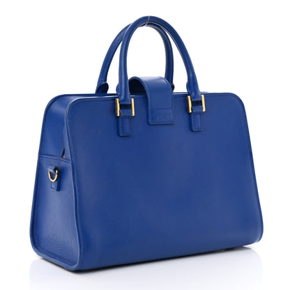 Saint Laurent Calfskin Monogram Baby Cabas Blue 2 of 13