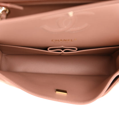 Chanel Suede Quilted Medium Double Flap Light Pink 5 of 10