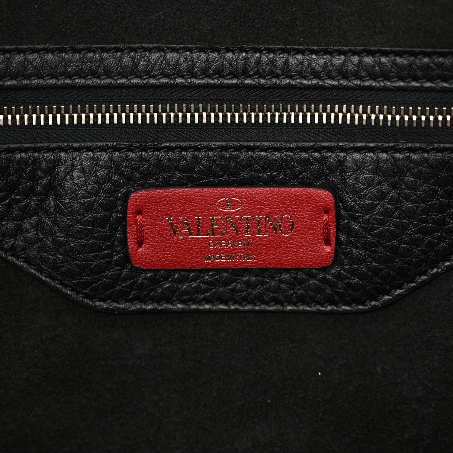Valentino Garavani Grained Calfskin Rockstud Shoulder Tote Black 6 of 10