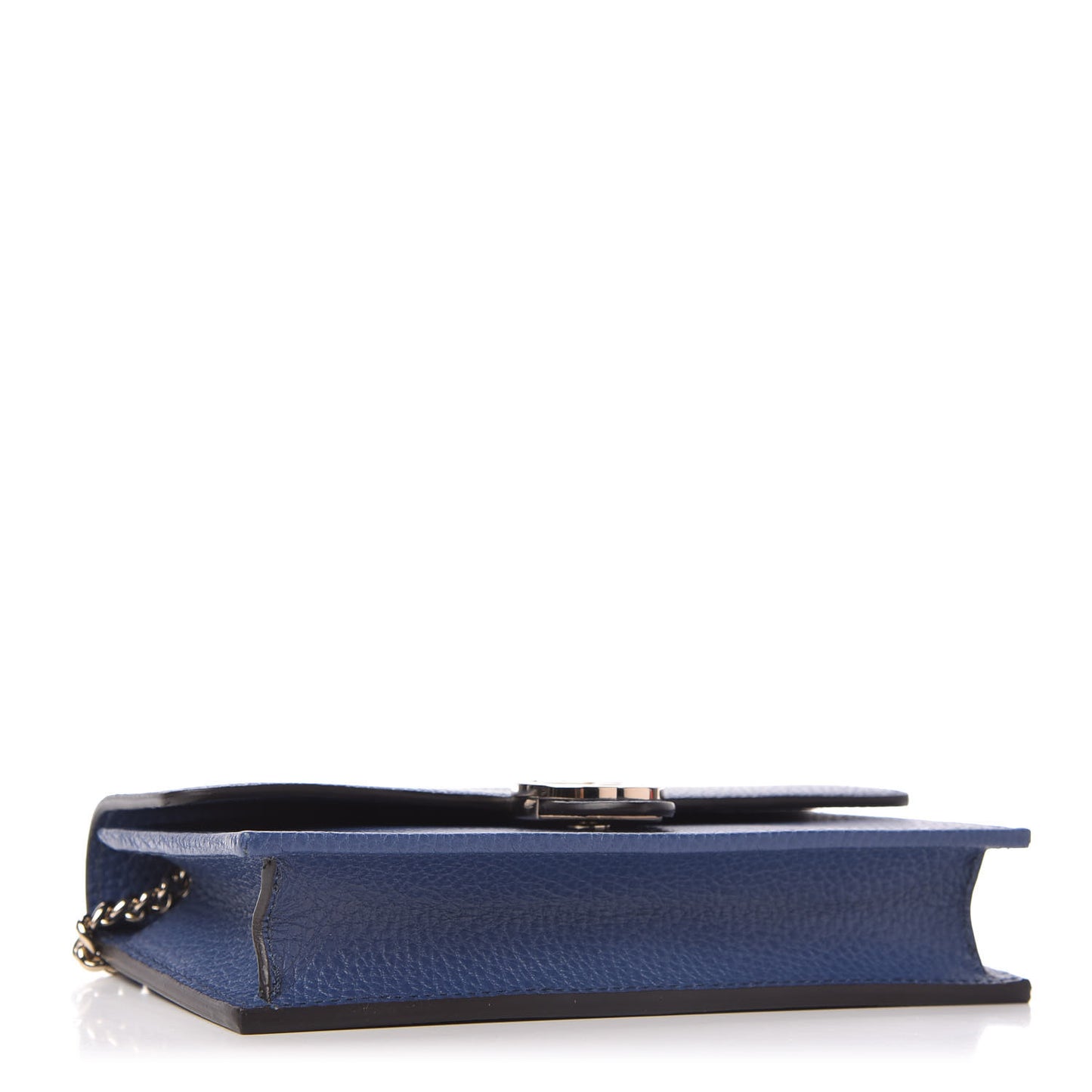 Dollar Calfskin Interlocking G Chain Wallet Caspian