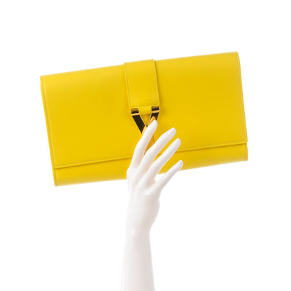 Saint Laurent Calfskin Classic Y Clutch Soleil 2 of 7