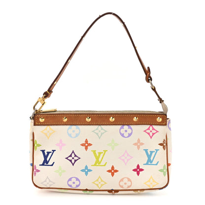 Louis Vuitton Monogram Multicolor Pochette Accessories White 1 of 19