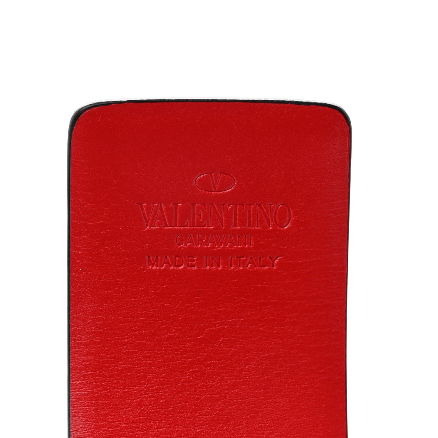 Glossy Calfskin VLogo Reversible 40mm Belt 85 34 Black Rouge Pur