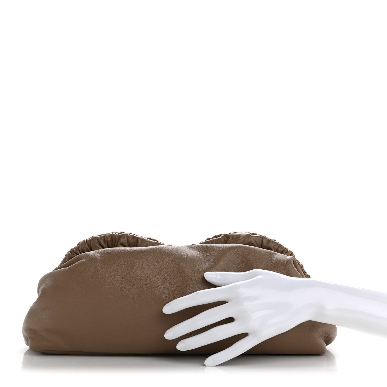 Mansur Gavriel Lambskin Cloud Clutch Biscotto 2 of 9