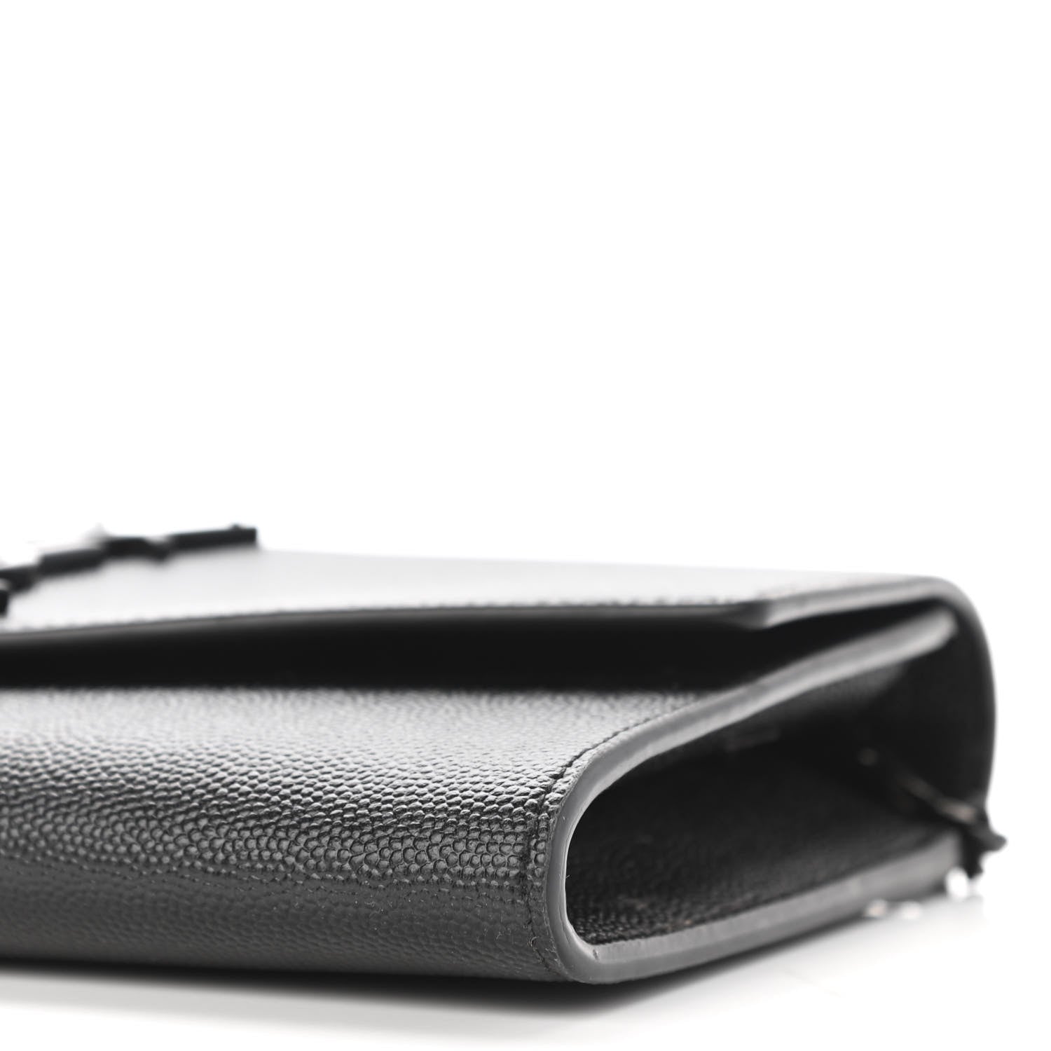 Saint Laurent Grain De Poudre Uptown Chain Wallet Black 10 of 10