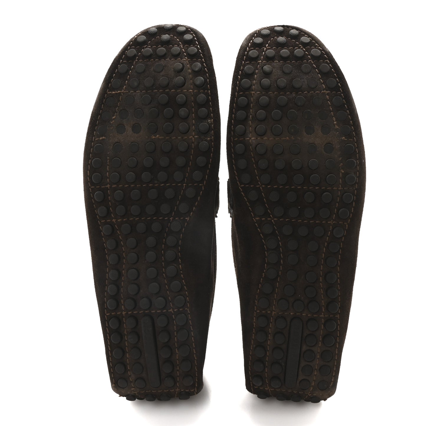 Mens Suede Monte Carlo Loafers 11 Brown