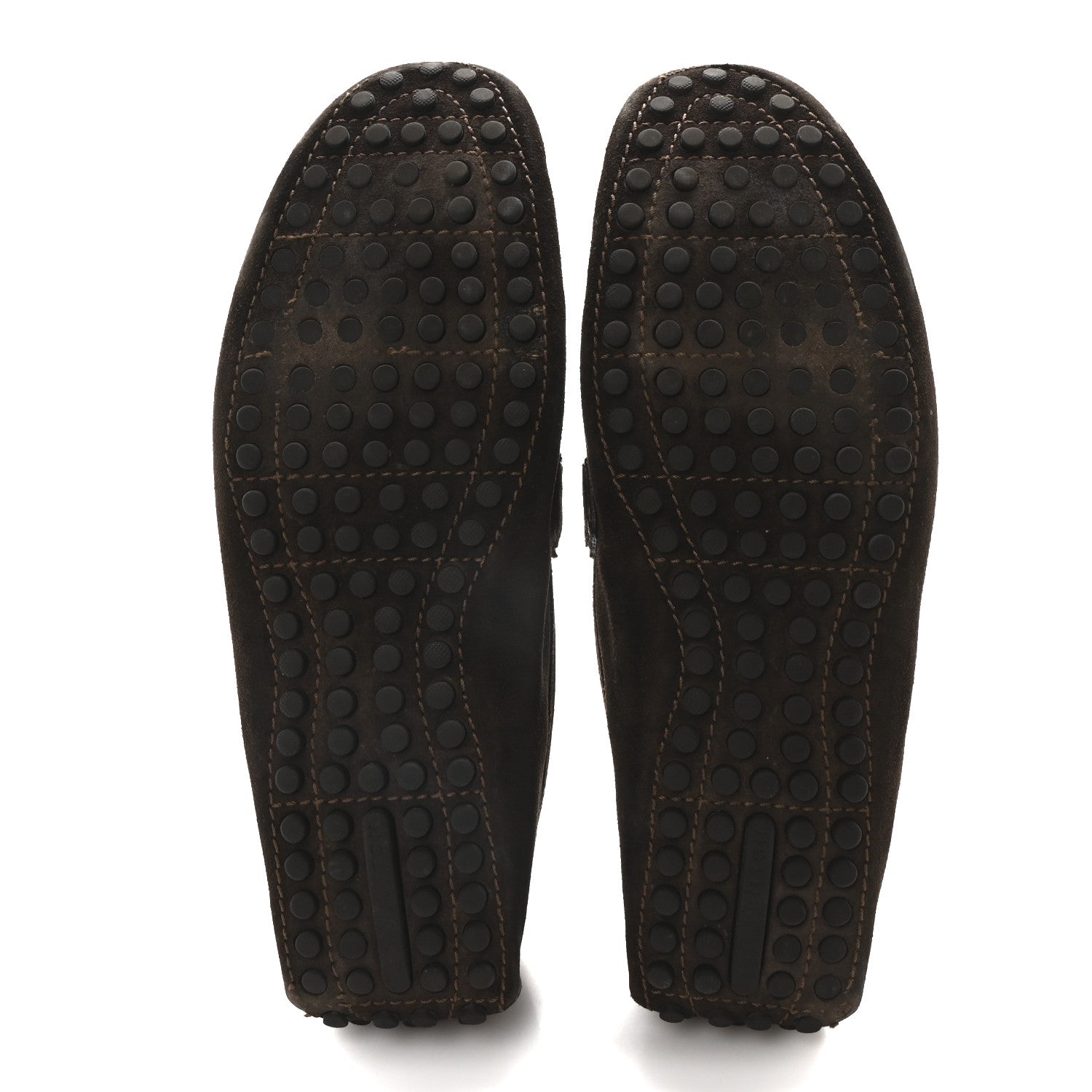 Louis Vuitton Mens Suede Monte Carlo Loafers 11 Brown 6 of 8