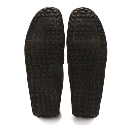 Louis Vuitton Mens Suede Monte Carlo Loafers 11 Brown 6 of 8