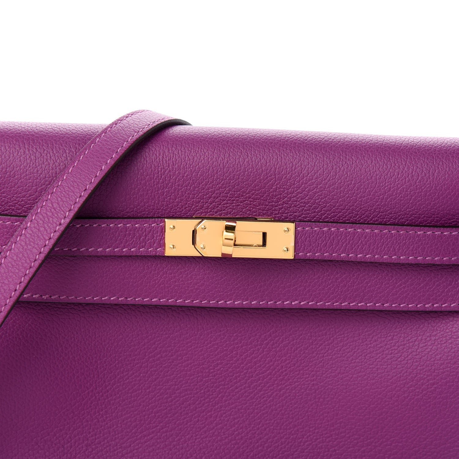 Hermes Evercolor Kelly Danse II Belt Bag Anemone 7 of 13
