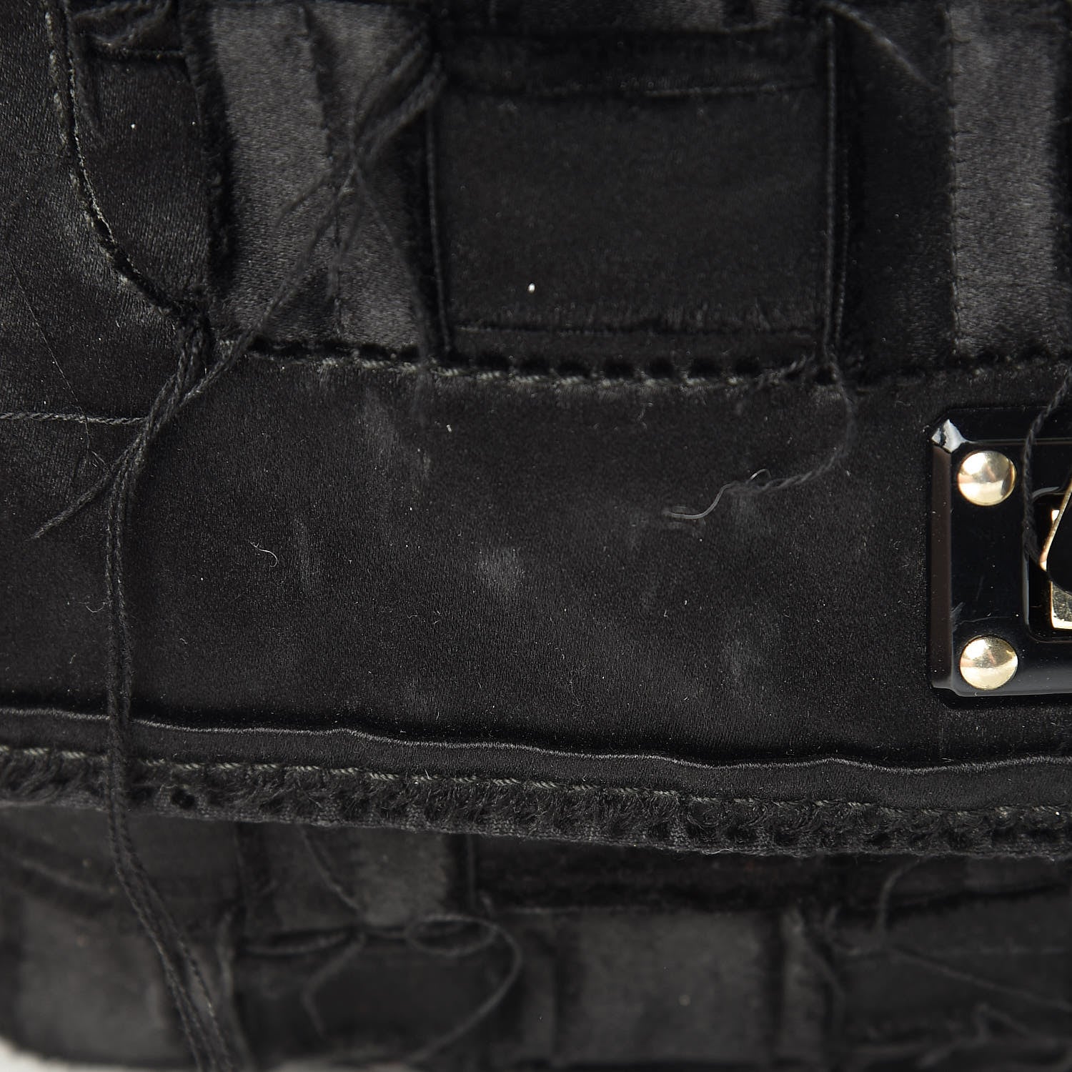 Lanvin Satin Happy Square Shoulder Bag Black 13 of 13