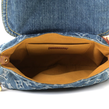 Louis Vuitton Monogram Denim Mini Pleaty Blue 7 of 10