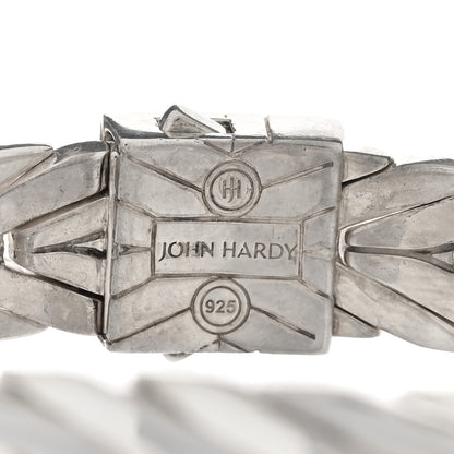 John Hardy Sterling Silver Diamond 11mm Modern Chain Bracelet 3 of 4