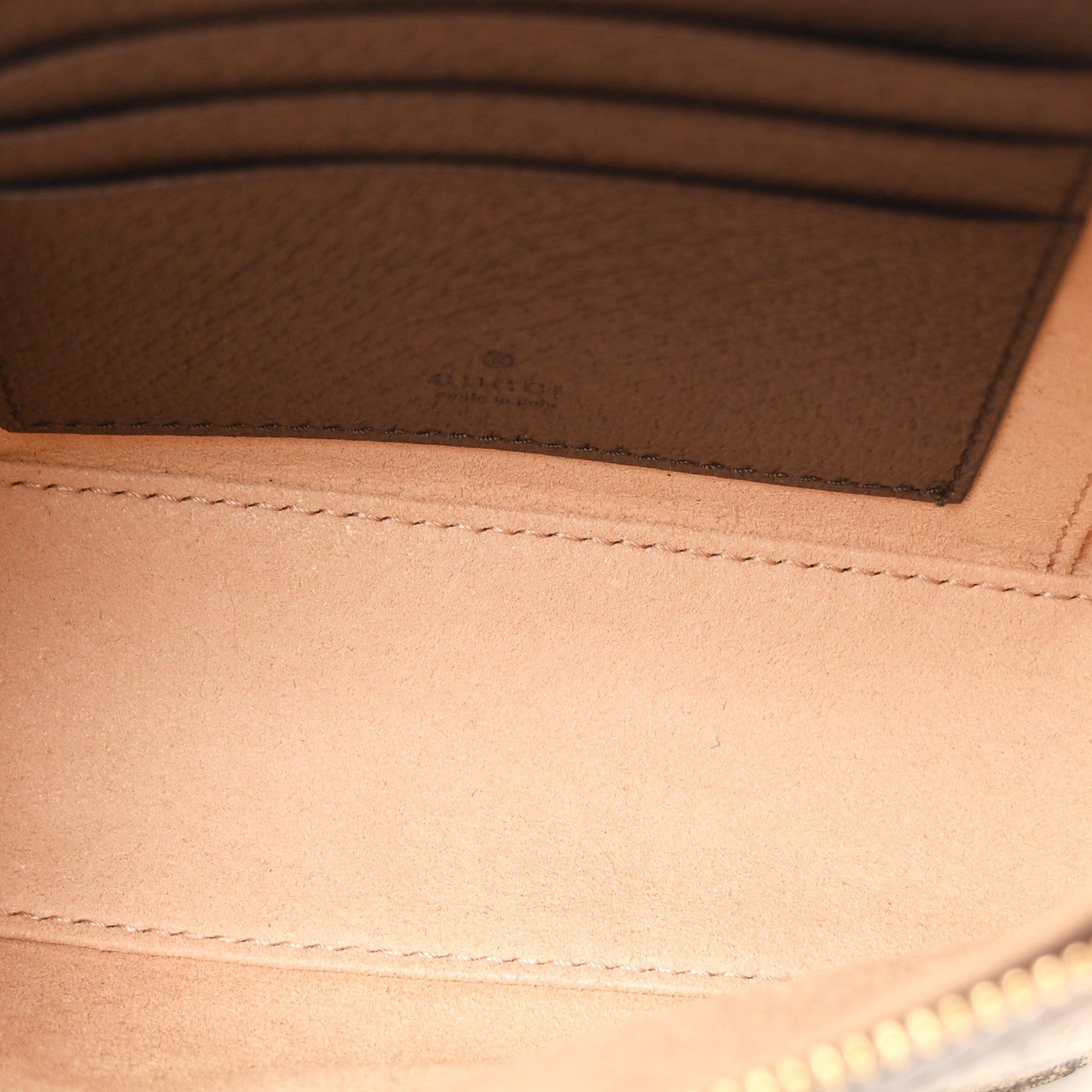 Gucci GG Supreme Monogram Textured Dollar Calfskin Web Ophidia Belt Bag 75 30 Beige Ebony New Acero 4 of 10