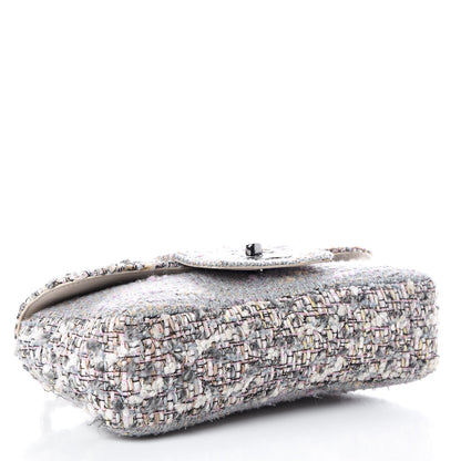 Chanel Tweed Medium Fantasy Flap Grey 4 of 11