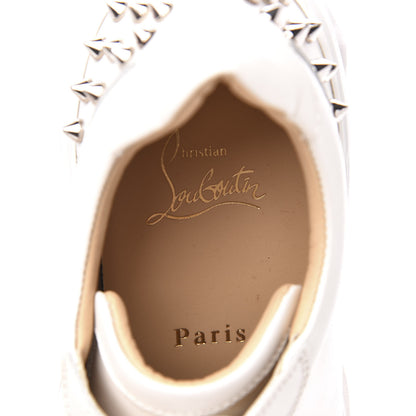 Christian Louboutin Calfskin Spike VRS 2018 Sneakers 37 Snow Silver 7 of 9