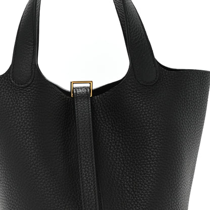 Hermes Taurillon Clemence Picotin Lock 18 PM Black 7 of 12