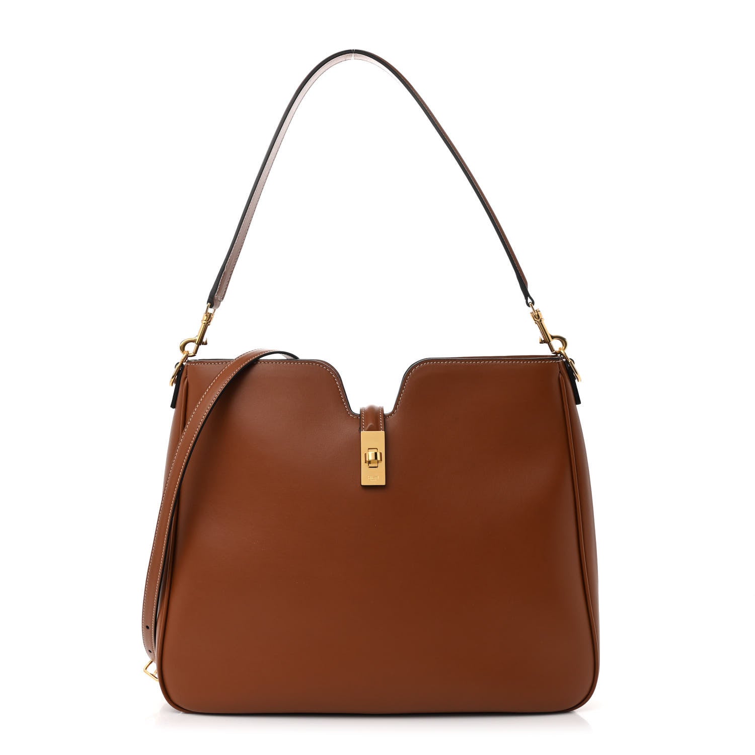 Celine Smooth Calfskin Medium Camille 16 Soft Bag Tan 1 of 12