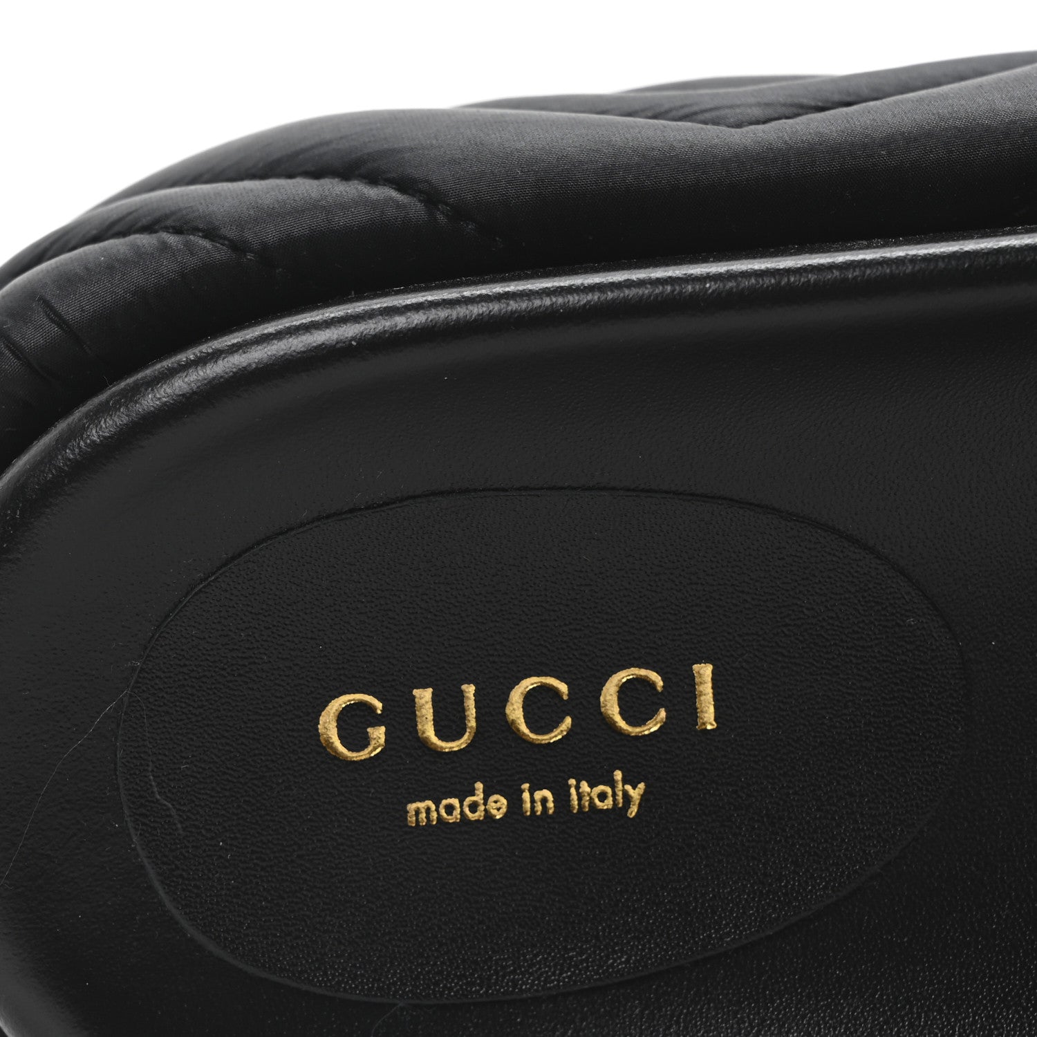 Gucci Nylon Cora Matelasse Angelina Platform 55mm Slide Sandals 40 Black 8 of 10