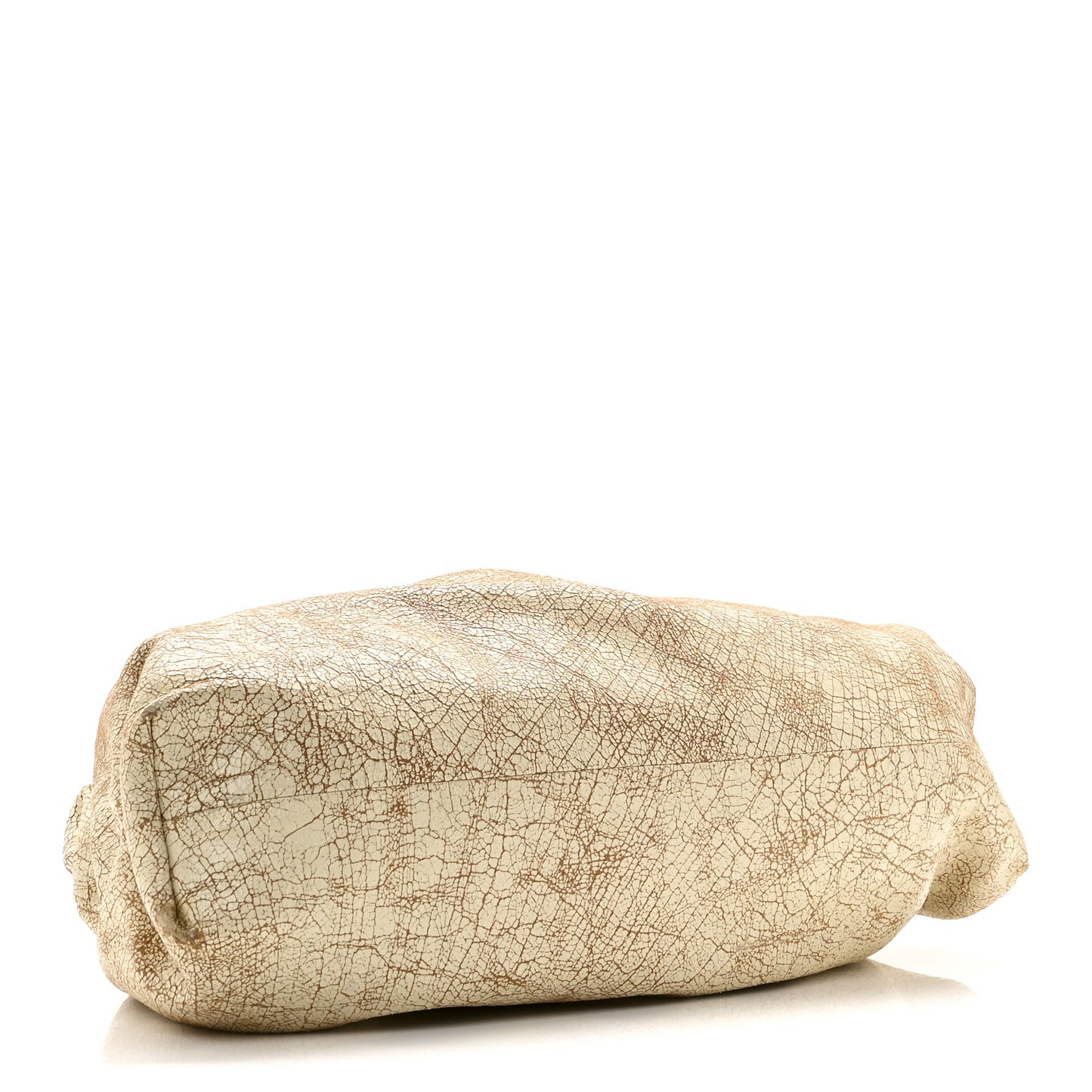 Crackled Calfskin The Pouch Oversized Clutch Zabaione