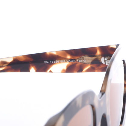 Tom Ford Square Acetate Pia Sunglasses TF659 Tortoise 5 of 8