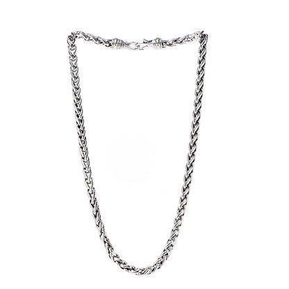 David Yurman Sterling Silver 14K Yellow Gold 6mm Wheat Chain Necklace 2 of 6