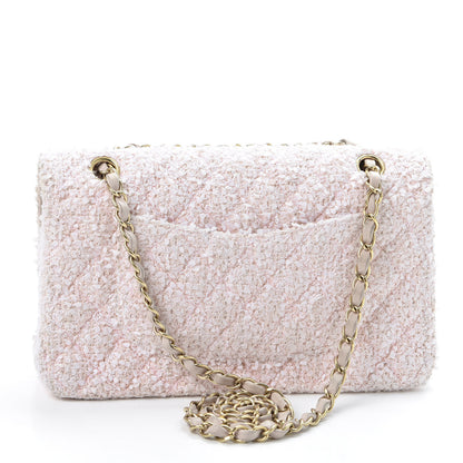 Chanel Tweed Medium Double Flap Pink 2 of 11