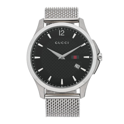Gucci Stainless Steel 40mm G-Timeless Automatic Watch Black 1 of 5