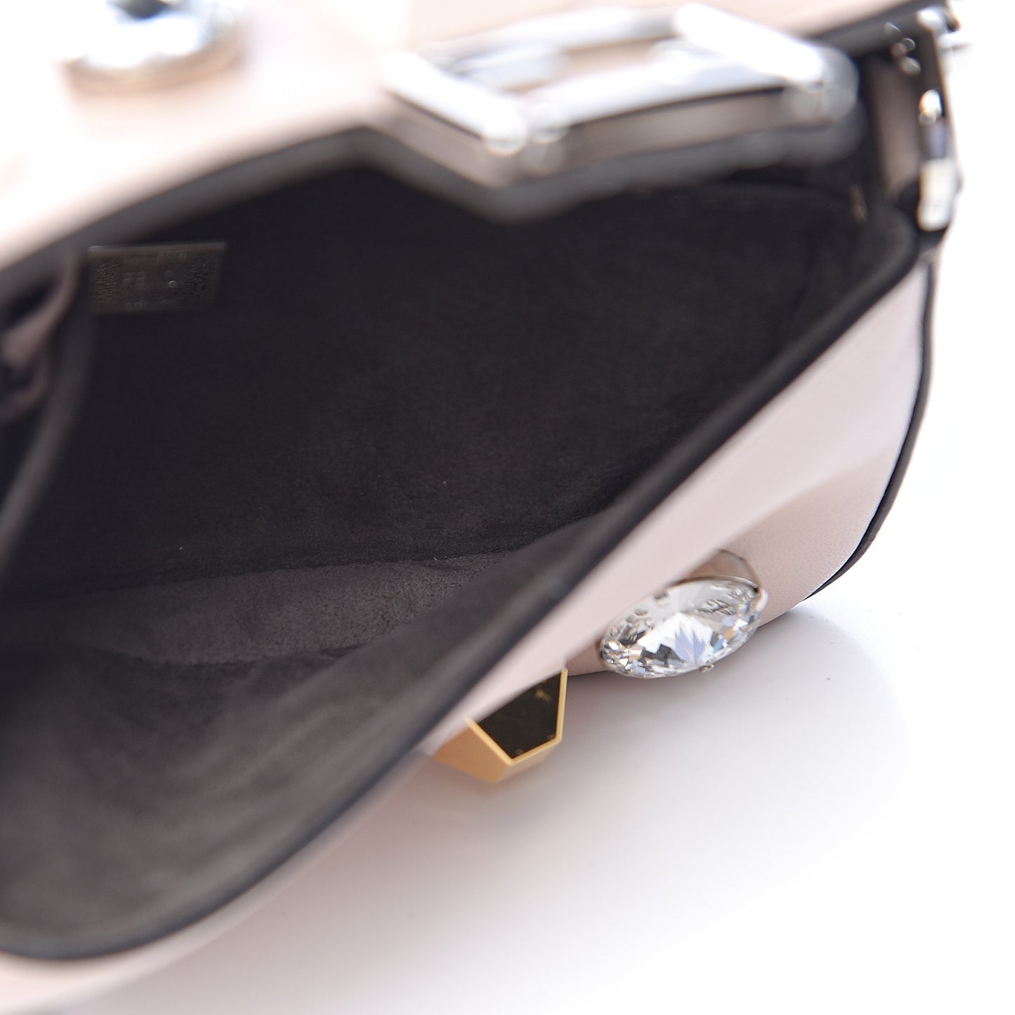 Lambskin Crystal Studded Micro Baguette Plaster
