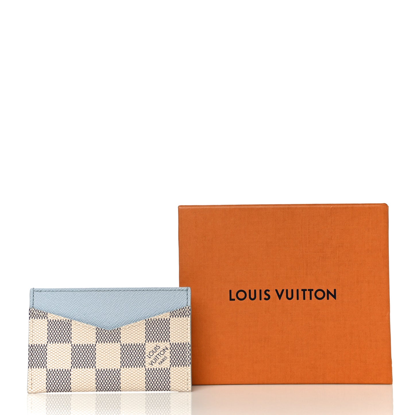 Damier Azur Daily Card Holder Olympe Blue