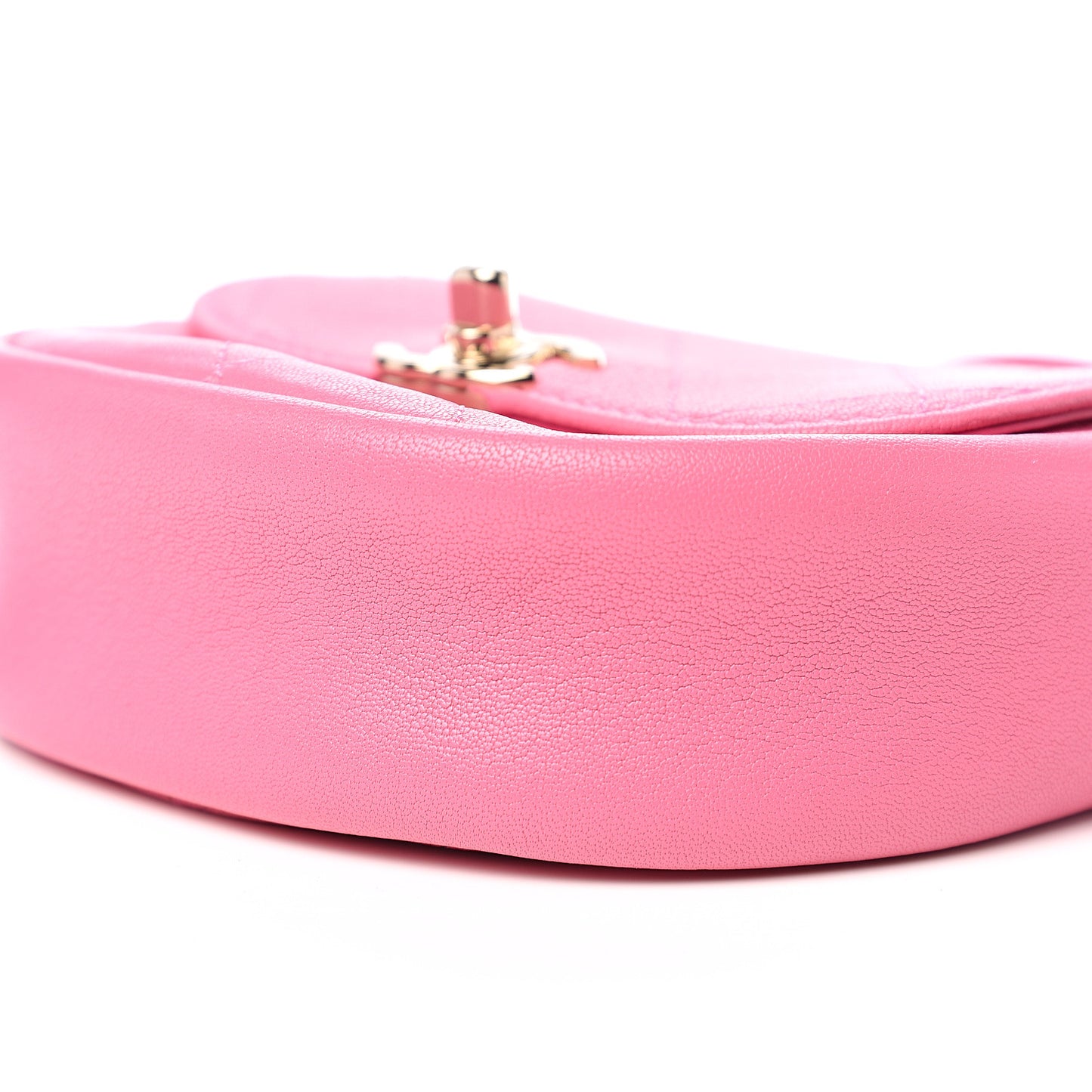 Goatskin Stitched Casual Trip Messenger Flap Pink