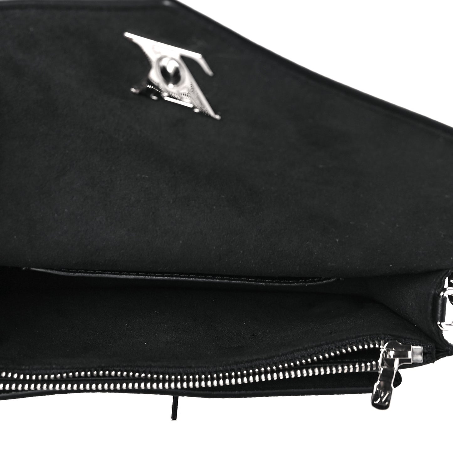 Soft Calfskin My Lockme Chain Pochette Black