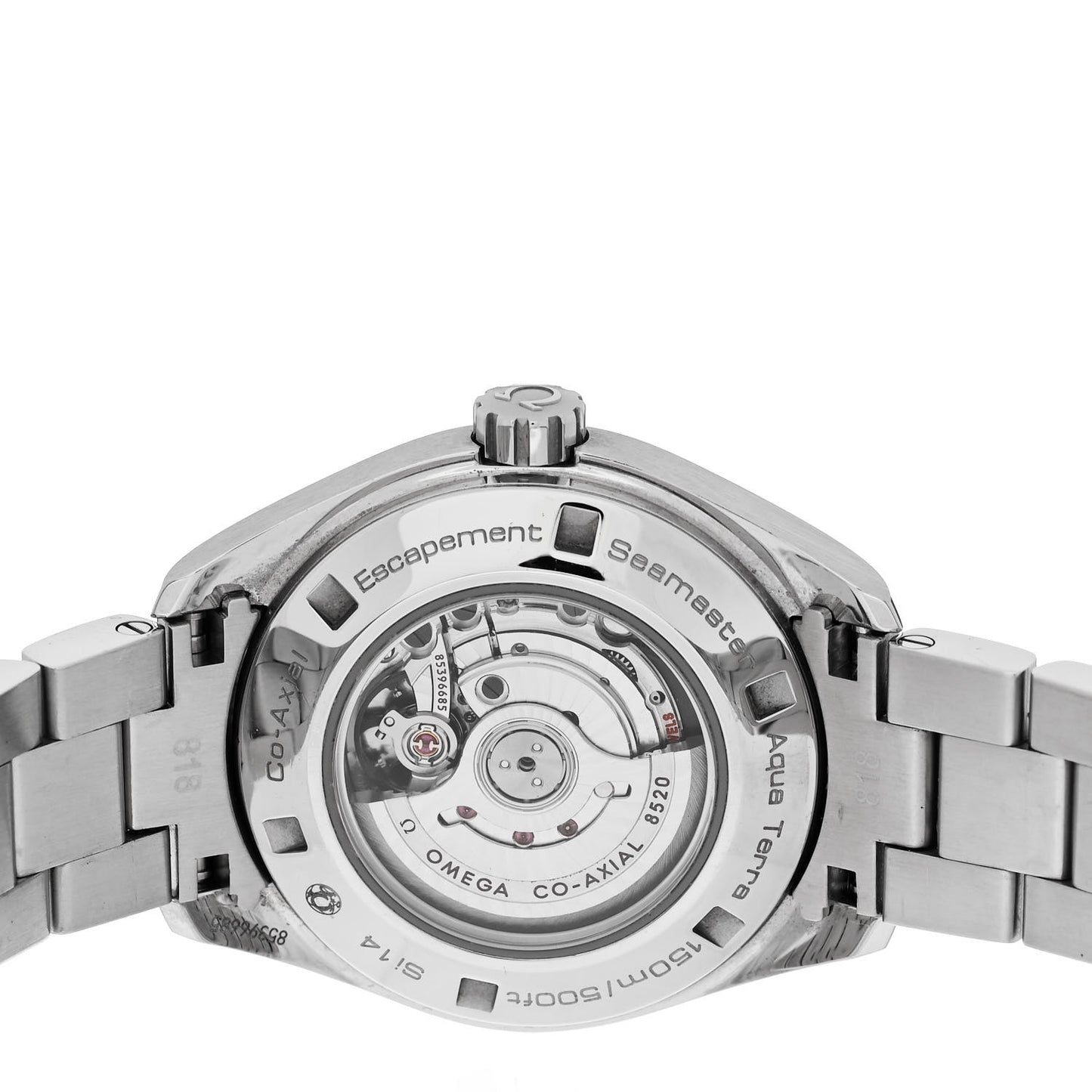 Stainless Steel Diamond Bezel Mother of Pearl 34mm Seamaster Aqua Terra Co-Axial Chronometer Automatic Watch 231.15.34.20.55.001