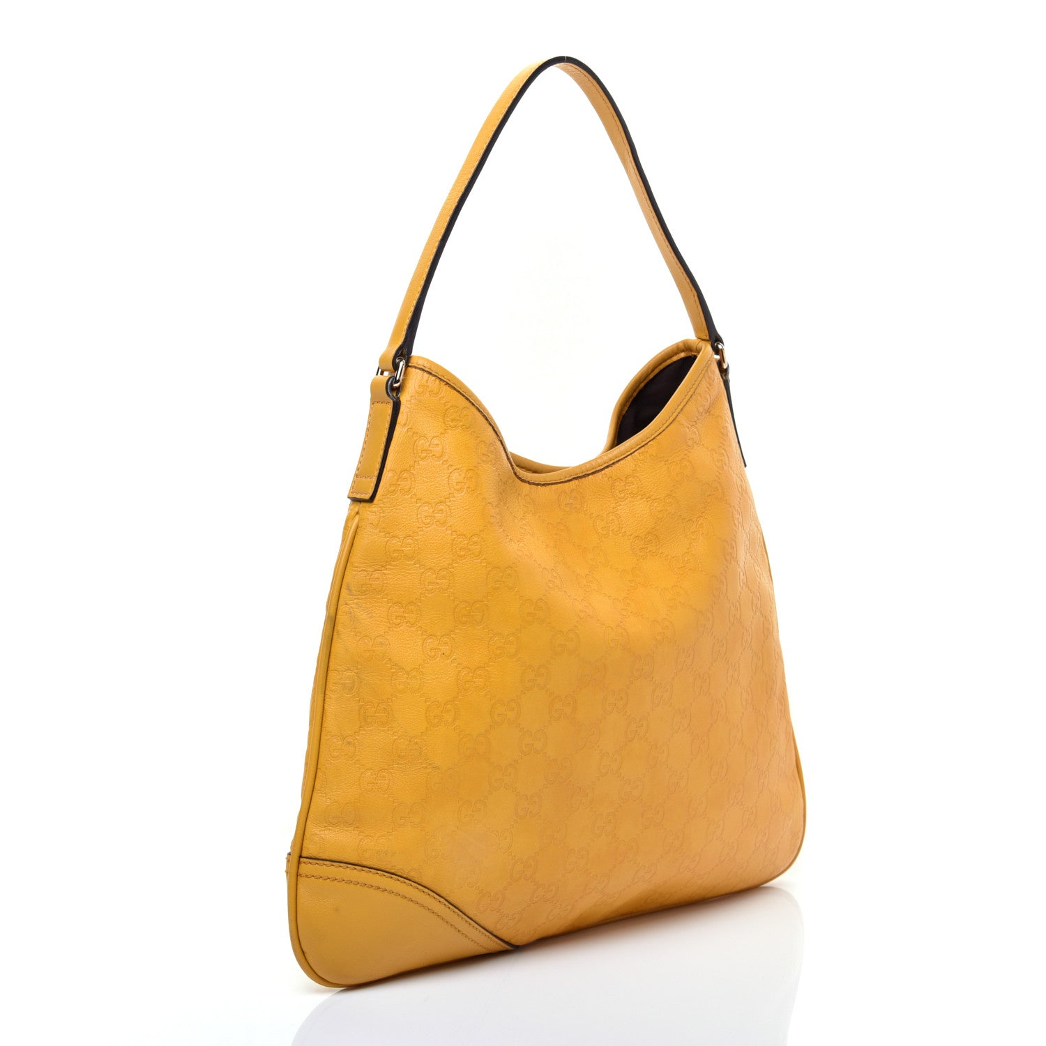 Gucci Guccissima Medium New Britt Hobo Yellow 3 of 13